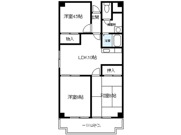 レジデンスムラタの物件間取画像